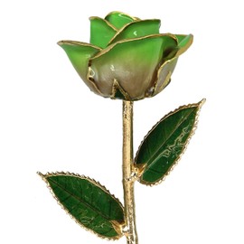 24k Gold Rose - Real Rose Dipped in Gold (2-Tone Light Green)