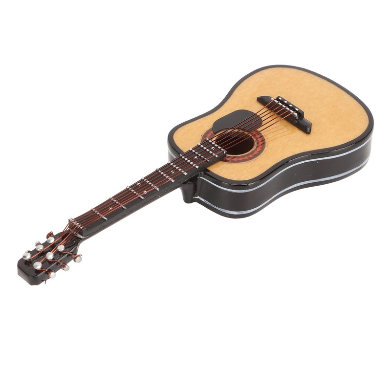 Musical Instrument Lapel Pin Guitar Shaped Miniature Instrument Lapel Brooch