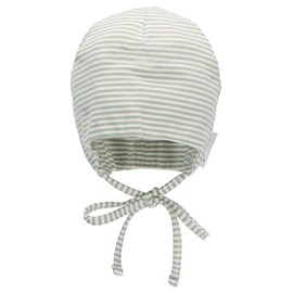 Sterntaler Baby Unisex Beanie Baby GOTS Beanie Hat – Beanie Baby, Children's Beanie, Baby Hat – Cotton with Tie Band – Green, Green