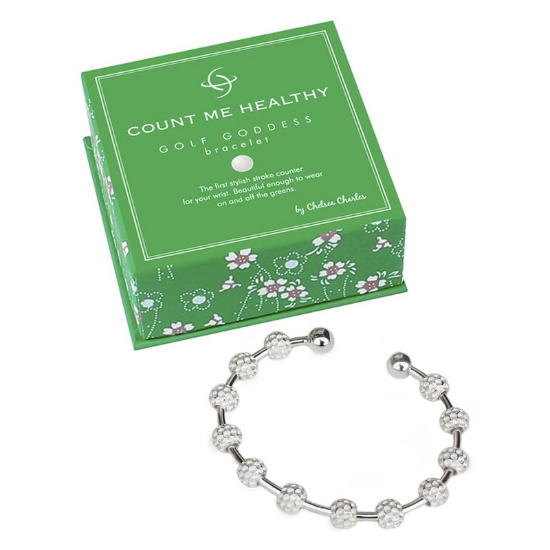 Chelsea Charles Golf Goddess Stroke/Score Counter Bracelet - Silver Golf