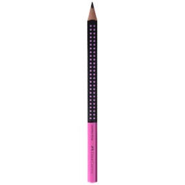 Faber-Castell Graphite Pencil, Jumbo Grip - Two Tone Black/Pink
