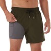 BRISIRA Swim Trunks Men Quick Dry Swim Shorts 5 inch
