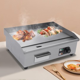 22 in/29 in Commercial Electric Griddle Countertop Flat Top Griddle Grill (22In)