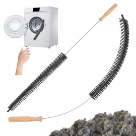 Dryer Lint Brush Vent Cleaner Lint Trap Cleaning Tool Dryer Vent Brush Long Flexible with Wood Handle 27.95Inches Medium Size for Dryer Vent Cleaning DIY Enthusiasts Homeowners (1, PCS)