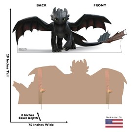 Cardboard People Toothless Cardboard Cutout Standup - How to Train Your Dragon (2025 Live Action Film)