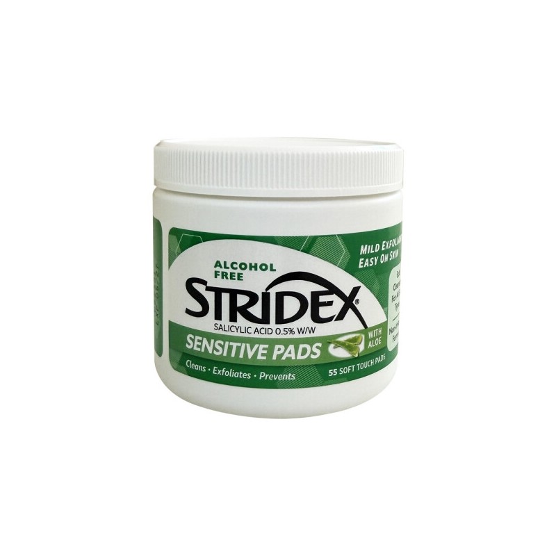 Stridex Sensitive Pads 55 Sheets 1 Pack / Circle /