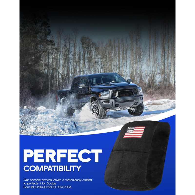 Achilioson for Ram Center Console Cover Compatible with Dodge Ram