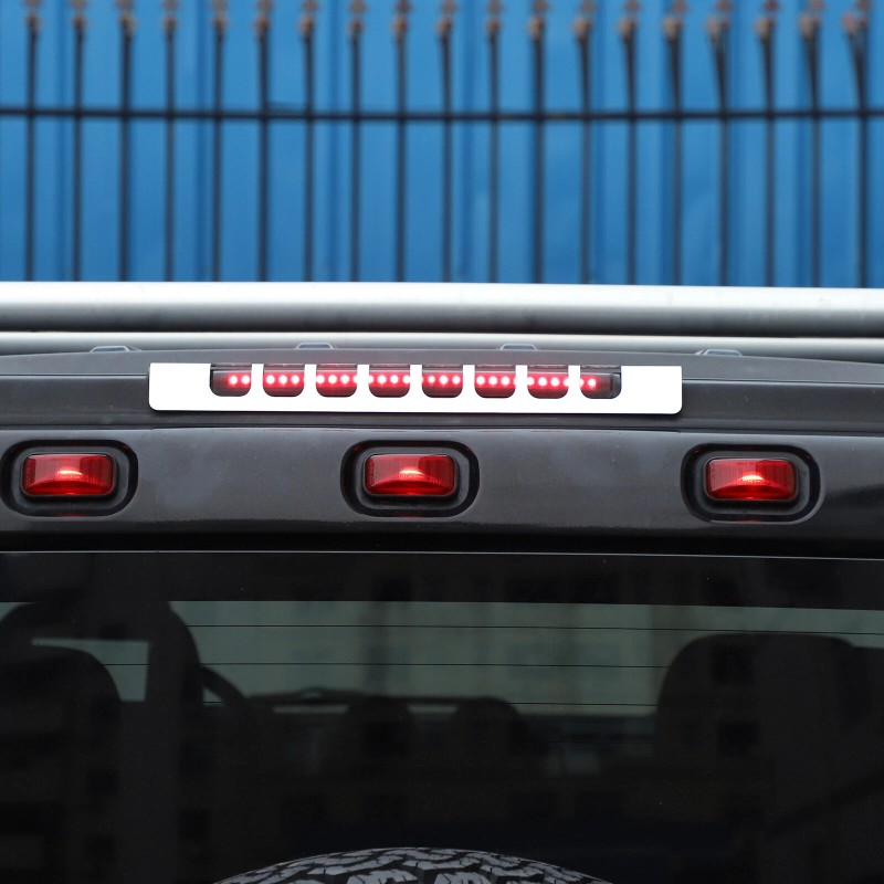 car-attention Alloy Rear Tailgate 3rd High Brake Light Trim Cover