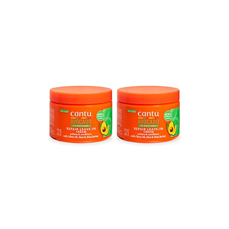 Cantu Avocado Hydrating Leave-In Conditioning Cream, 12 oz (Pack of