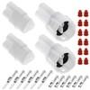 SING F LTD 2 Sets 3Pin Motorcycle Connector Kit Compatible