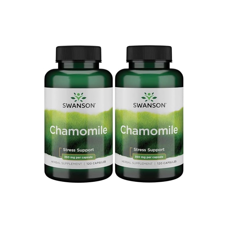 Swanson Chamomile Stress Support - Made with German Chamomile Flower