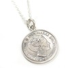 Shikui 656svn Danish 1 Krone Coin Necklace, No Gemstone
