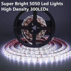 RV Awning Lights, 12V 16.4FT White Camping Awning Lights, Motorhome Travel Trailer Food Trucks Van Waterproof Canopy Led Strip Lighting, RV Exterior Underglow Light