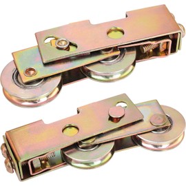 2 Pack Sliding Door Rollers, 1-1/4 Inch Tandem Wheels Replacement Kit, 330LBS Heavy Duty Patio Sliding Glass Door Rollers