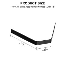 LanKstet Tire Grooving Blade #10 5/8" for Ideal Heated Knife - 18Pcs