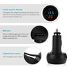 Car Voltmeter, 3 in 1 12V/24V Car USB Charger Thermometer