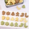 MIANXIAOXIN 1" Mini Tiny Christmas Cookie Cutters Plastic Snow Biscuit