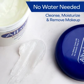 Albolene Moisturizing Cleanser & Makeup Remover Balm - Fragrance-Free Facial Cream for Cleansing & Hydration - Multi-Use Skincare for All Skin Types - No Harsh Chemicals - 12 oz (Pack of 2)