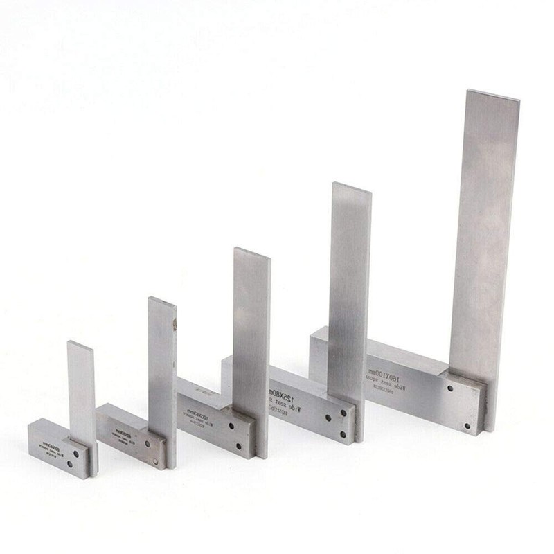 TopHomer Precision Angle Ruler, Hardened Steel Construction, 200mm x 40mm,