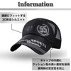 BUZZxSELECTION 55 CAP025 Mesh Cap, Hat, Stylish, Running, Golf, Sports,