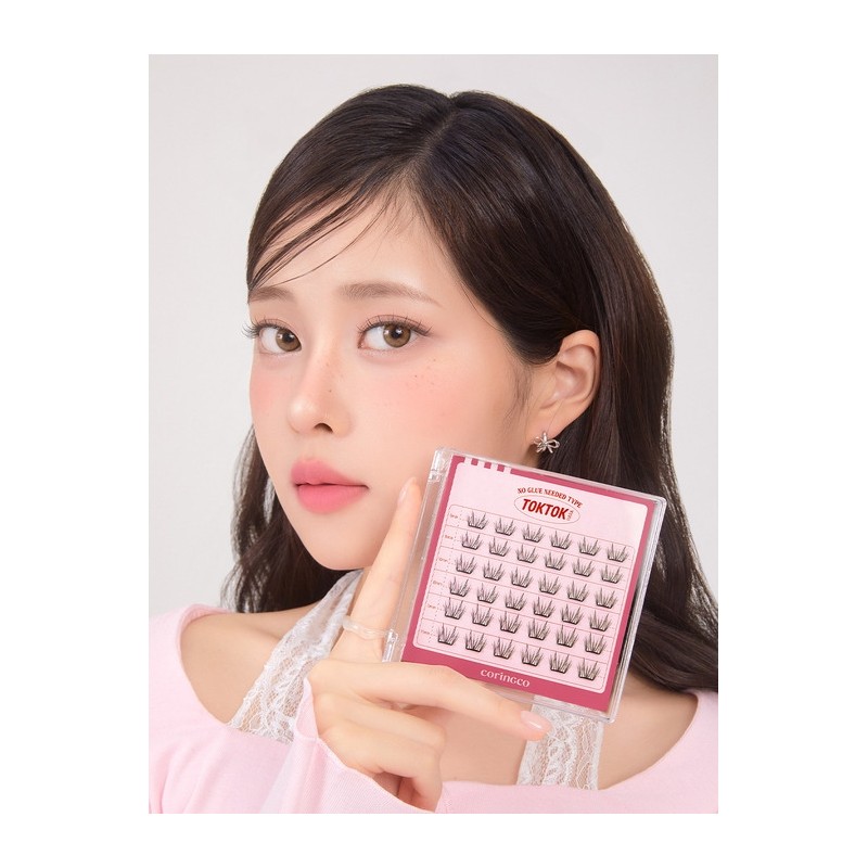 Toktokhara no glue eyelashes (choose 1 of 11 types) /