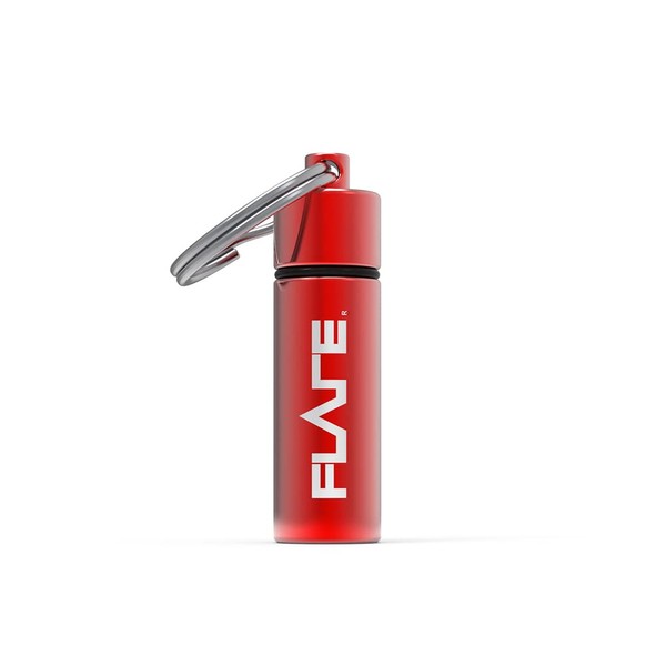 Flare Audio® Capsules (Red) - Keep your flare earplugs and hearing aids safe and well with our lightweight, durable and waterproof aluminium capsules