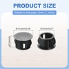 MECCANIXITY 78Pcs Plastic Hole Plugs, 9/16" x 3/8"(DxH) Hole Cover