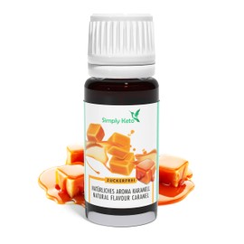 Simply Keto Flavour Drops Caramel Natural Aroma 10 ml - Flavour Drops without Calories - Flavour Drops for Shakes, Porridge and much more - Aroma Drops for Sweetening without Sugar - Calorie Free &