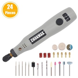 CHOKMAX Cordless Rotary Tool, 3.7V Li-ion MRT22DC Mini Rotary Multi-Tool Kit with Variable Speed, 40pcs Accessories Kit Electric Rotary DIY Grinder for Polishing, Cleaning and Engraving