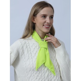 Rajputana Costume Chiffon Scarf Ribbon Neck Scarf 23.5"x23.5" 27.5"x27.5" 30"x30" Square Solid Accessories Green