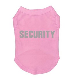 Dog Shirt Tee Shirts Puppy Summer Clothes Tank Top Vest Reflective SECURITY Sweat Shirt for Small dog Medium Cat Reflected Pink M