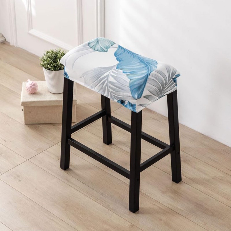 Bifaunvogel Bar Stool Cover Rectangle Set of 2 Printed Stretch