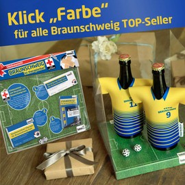 Ligara® for Braunschweig Fan Item Gift Birthday Fans (1x Single Dose) Men's Gifts by Ligakakao.de