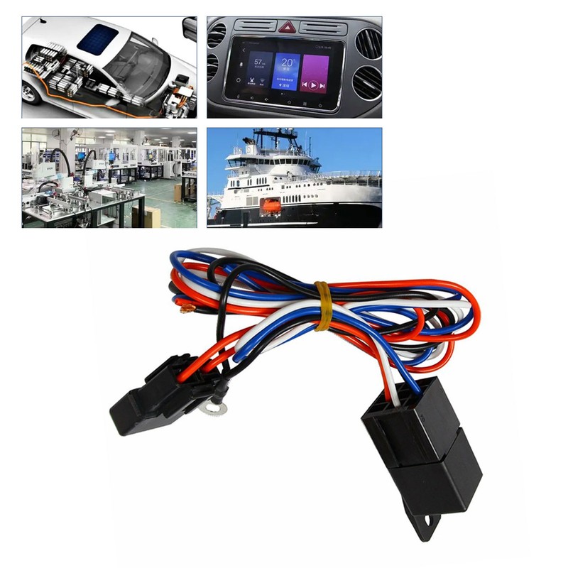 3/8 Inch Electric Cooling Fan Wire Harness Kit 185 On