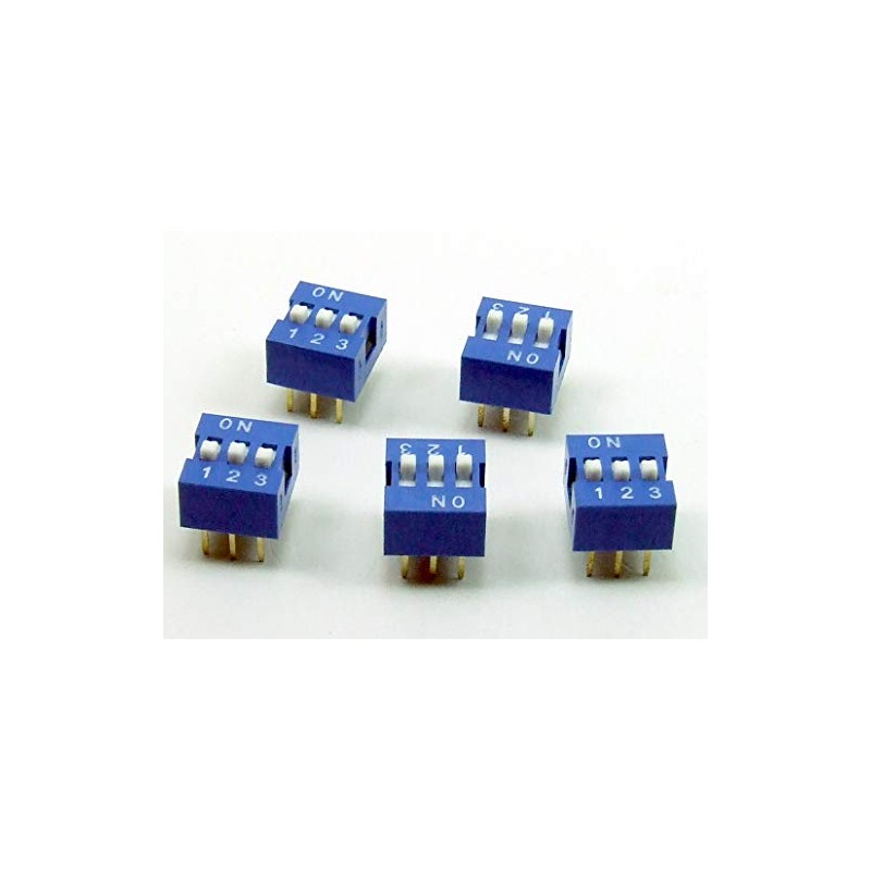 POPESQ® #A2138 DIP Switch 3 Way Off-On Pack of 5