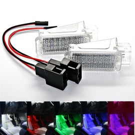 2 x LED modules footwell lighting - white blue SMD module footwell set 2