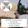 elToro Curdora Sport Forearm Guard with Clip Closure, 4 Struts,