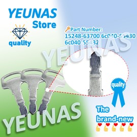 15248-63700 6C040-55430 6C040-55432 Ignition Keys Replacement for Kubota B Series & New Holland Tractor Equipment (3 Pack)