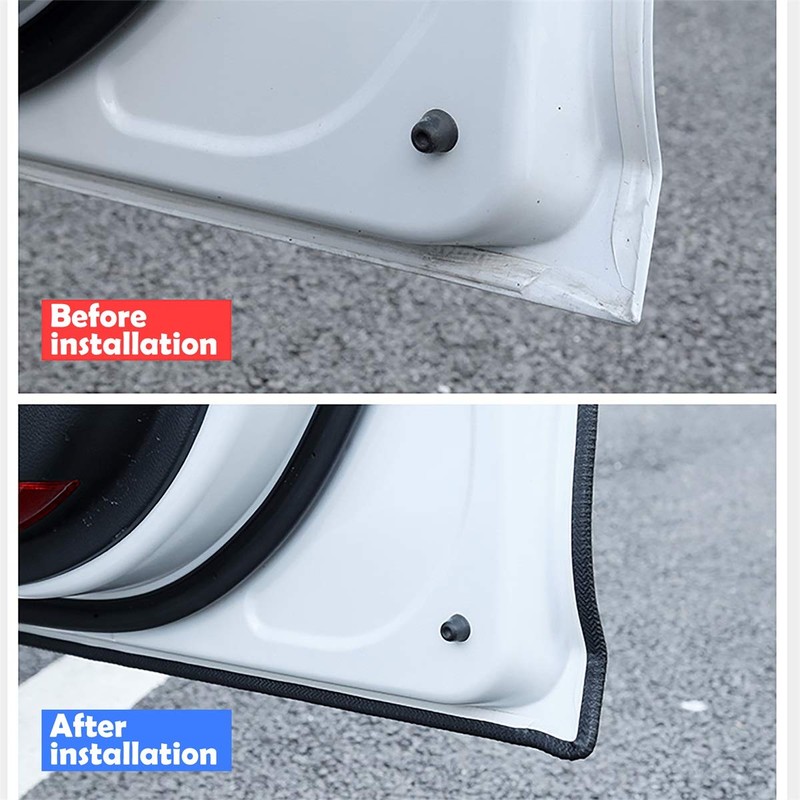 Universal Car Door Guards 33Ft(10M), Rubber U Shape Edge Trim