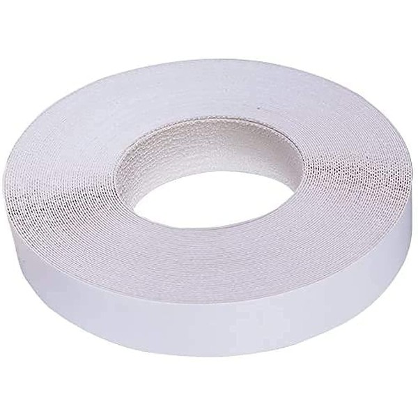 Edge Supply White Melamine 3/4 inch X 25 ft roll of White Edge Banding – Pre-glued Flexible Edging – Easy Application Iron-On Edging for Cabinet Repairs, Furniture Restoration