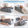 Leg Elevation Pillow for Sleeping, Foam Wedge Pillow Set for