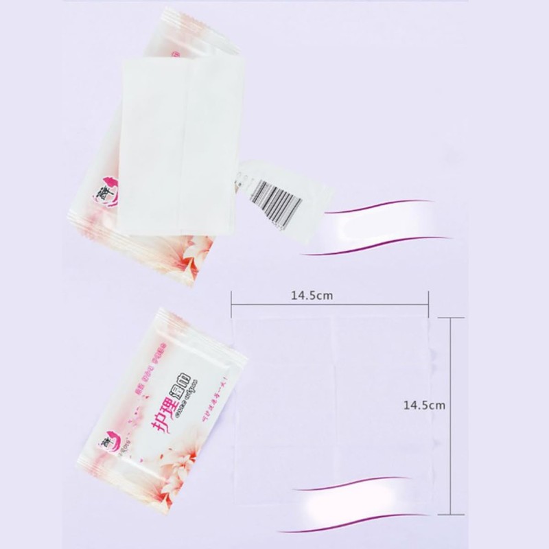 ORFOFE Wet Tissue 100pcs Home Office Wet Wipes Safe Asparagus