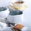 Sizikato Pure White Porcelain Sugar Packet Holder Tea Bag Bowl,