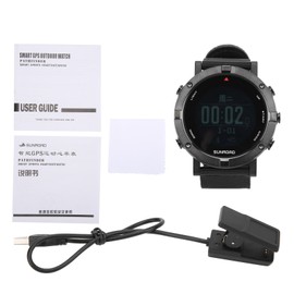Men's Digital Sport Wristwatch GPS Running Swimming Watch with Compass Heart Rate Monitor