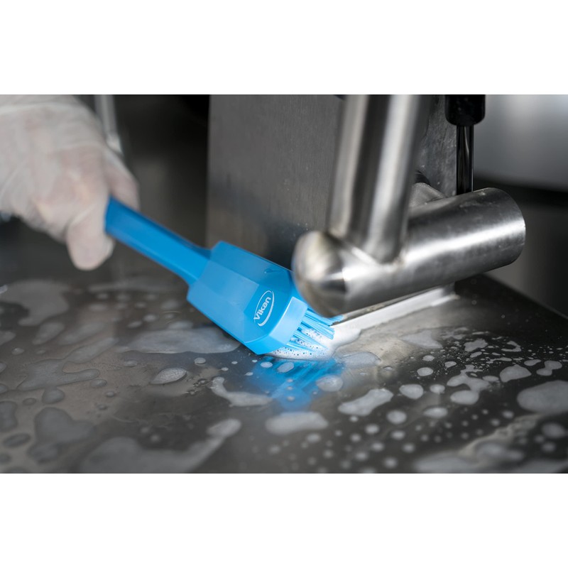 Vikan Utility Brush, 260 mm, Medium, Blue, 3088