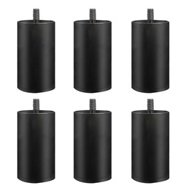 ESHINE 6 Pieces 3.4" Adjustable Bed Legs with Non-Slip Base - Extra Height Replacement for Adjustable Bed Base Frame, Metal (M8 Size), Suits Adjustable Bed