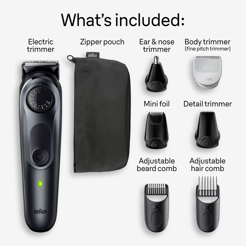 Braun All-in-One Style Kit Series 5 5480, 8-in-1 Trimmer for
