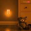 Amber Night Light Plug in, Dusk to Dawn Sensor, Blue