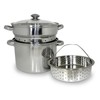 8 QT 4 Piece Stainless Steel Multi-Cooker