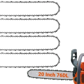 Eyoloty 4-Pack 20 Inch Chainsaw Chain .325" Pitch - .058" Gauge - 76 Drive Links Compatible with Blue Max 53543, 52209, 8901, 8902, Oregon 21LPX076G, Stihl 36880050076, 25RM376E and More